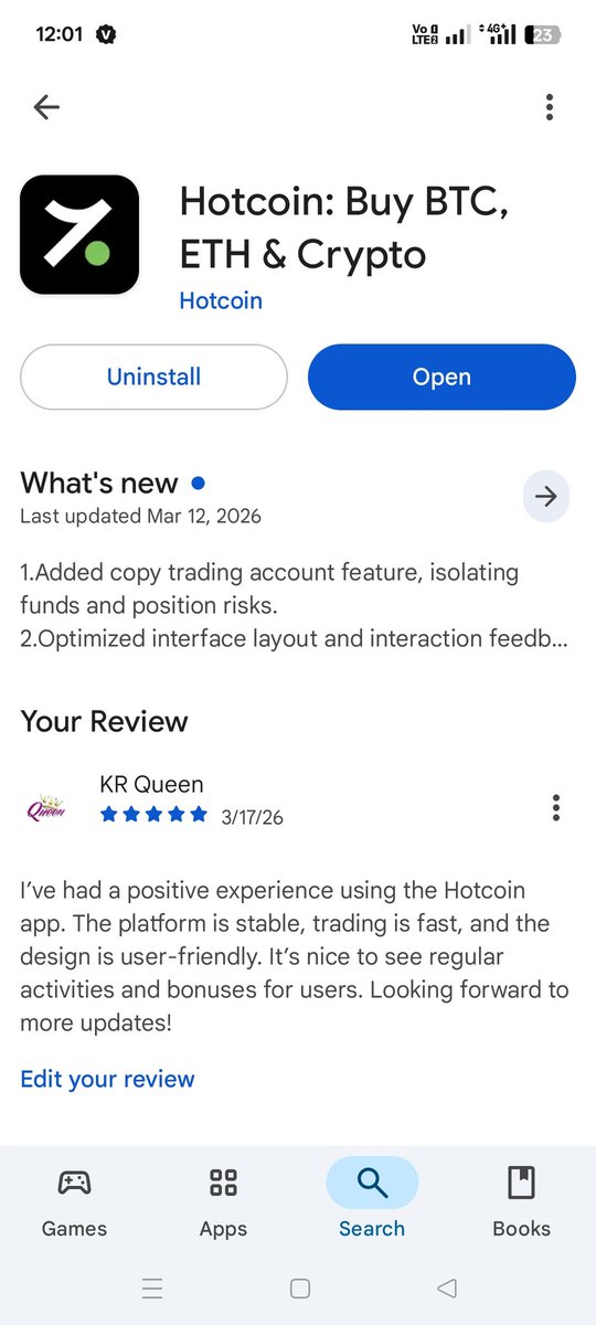 PolyRoy31001583's tweet photo. @HotcoinGlobal All Done ✅
UID: 101311094
#Hotcoin #Crypto #AppReview https://t.co/m7dHEeFEeU