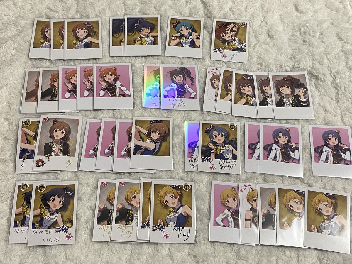 SHEEPBIGLOVE's tweet photo. 【交換】　ミリオンライブ　ミリオン　フォト風カード　フォトカ　

譲　画像
求　同異種亜利沙/ロコ/百合子
　　上記含めた場合　同異種千早/麗花

迷子減らしたいためなんでも検討します
ご不快でなければ紙類以外でも可能(フォトカ複数出せます)

⭐️イベントの関係で発送来週〜再来週 https://t.co/vZl4HrXeNj