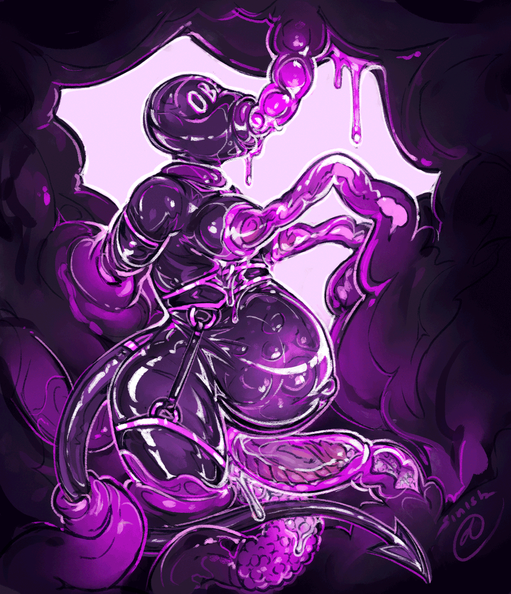 _sinisk's tweet photo. finished YCH C from my preg sketch YCH grab bag (+ drone alt) for @doubletundra  ft. their githyanki, Helios ~ ! https://t.co/ensfjU9Biy