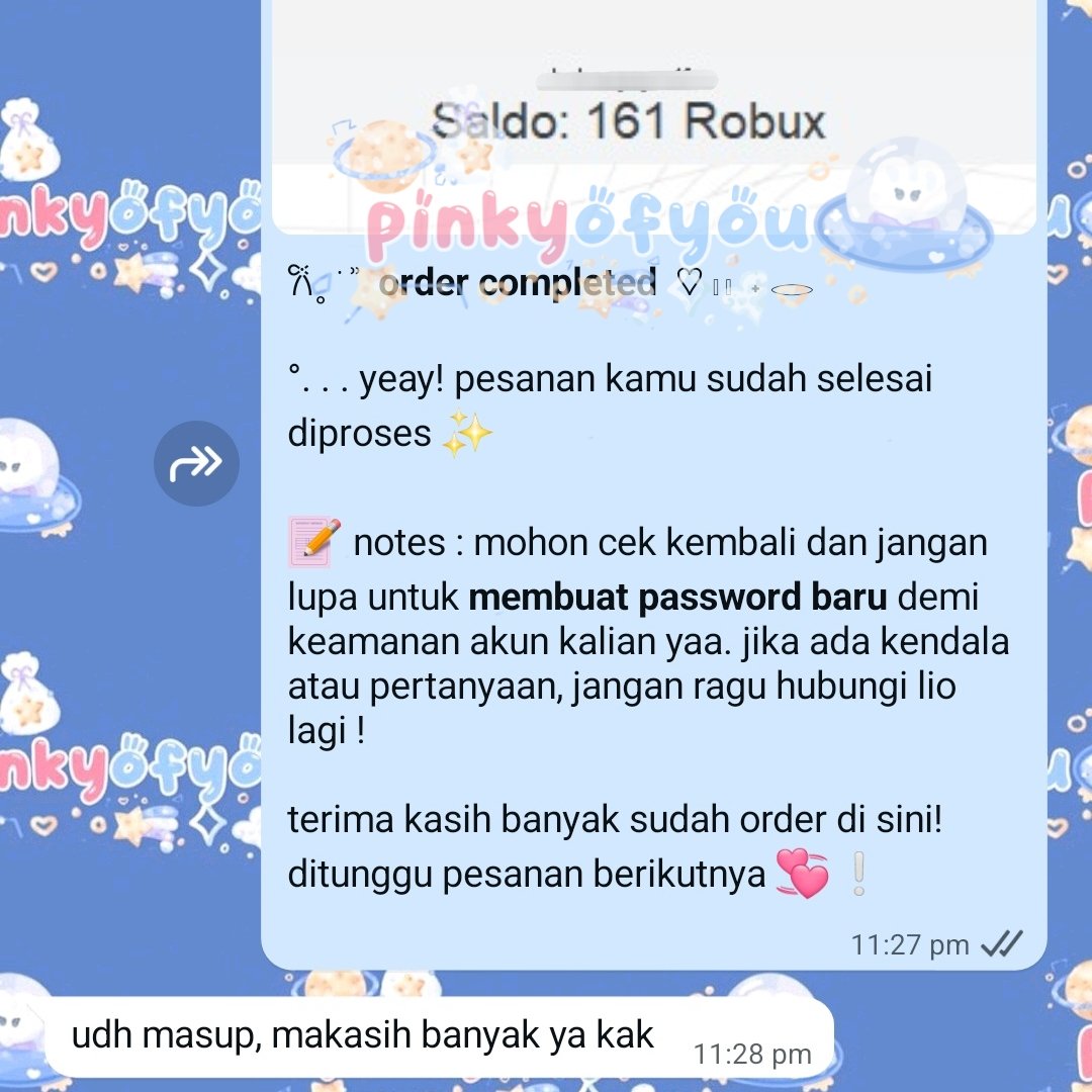 order ke WA yup 💭 @pinkyofyou tweet media