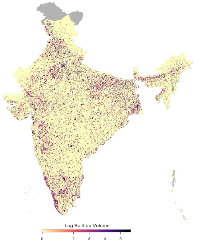 EACtoPM's tweet photo. Illustrating distribution &amp; intensity of built infra across the country, the paper maps urbanisation through built-up volumes across districts of India for 3 parameters:
(1) Levels of Built-up Volume
(2) Growth Rates of Built-up Volume by Area
(3) Built-Up Volume Per Capita https://t.co/2NCcMn6qD7