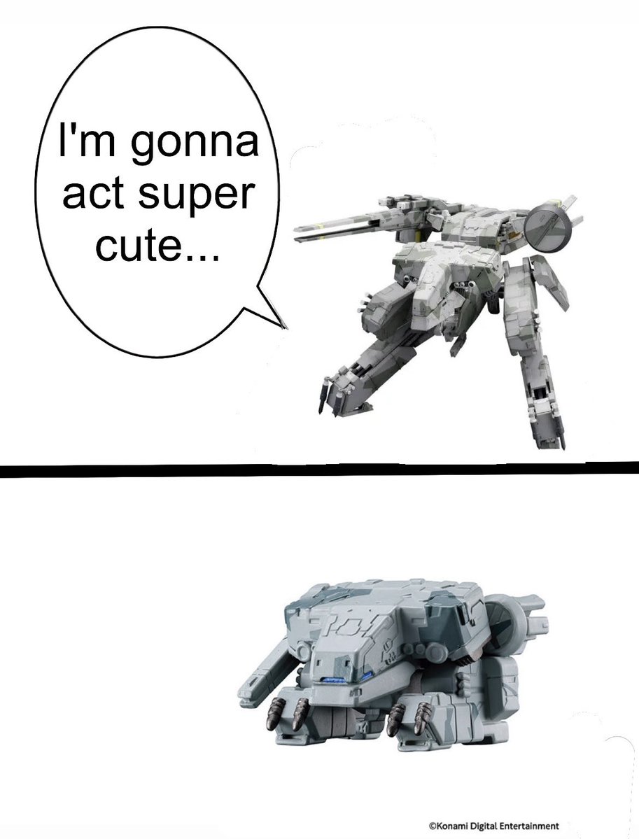 Awww metal gear Rex you are so cute!!