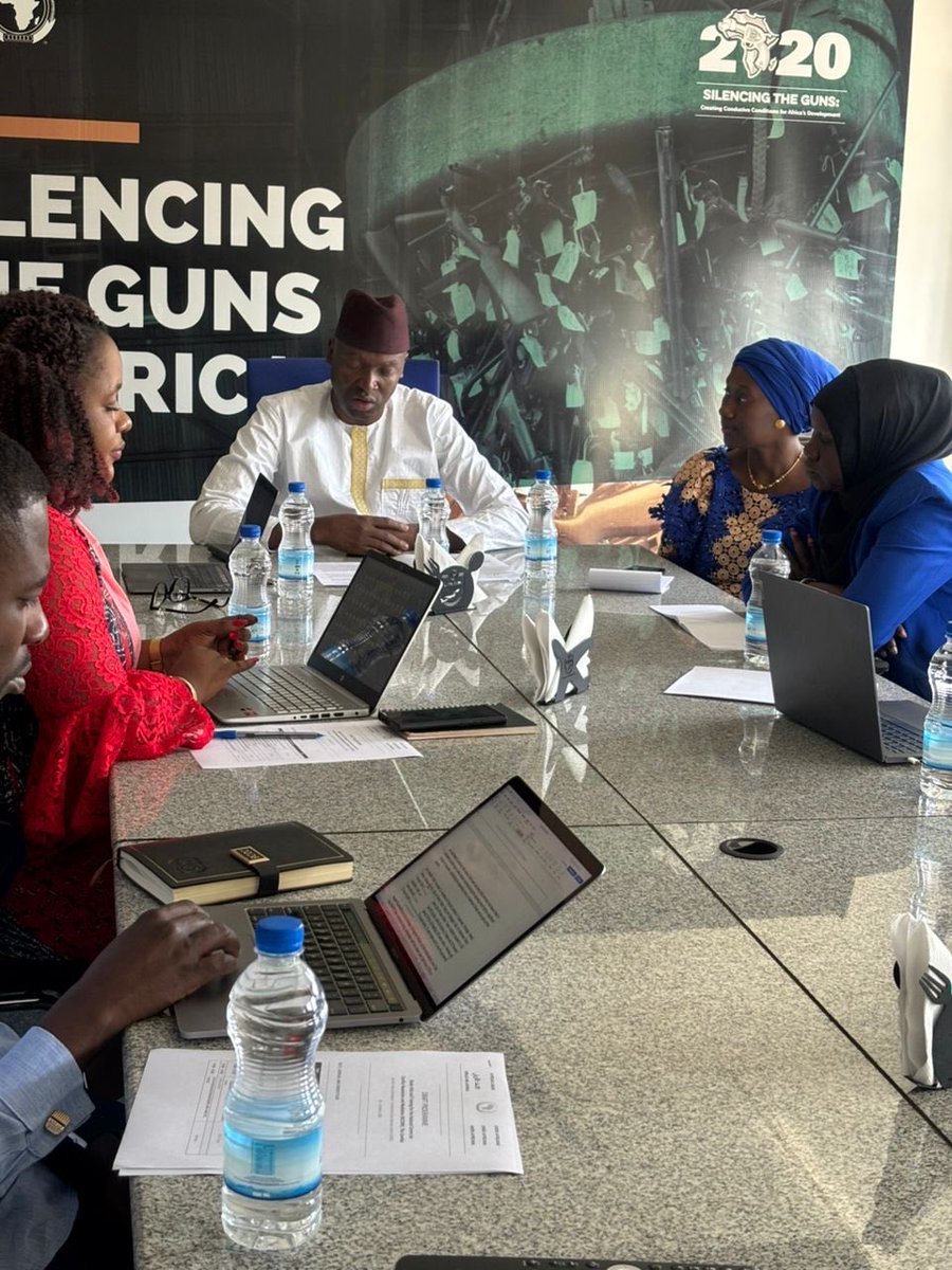 AUC_PAPS's tweet image. The AU’s Continental Early Warning System (#CEWS) hosted a delegation from The Gambia’s #National Early Warning and Response Mechanism Coordinating Centre (#NCCRM) for a study visit. Discussions focused on strengthening cooperation in early warning, analysis and mediation, while