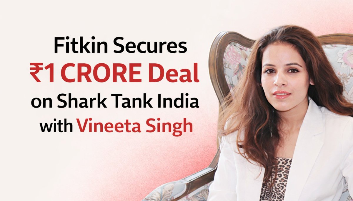 AscendantsDotIn's tweet photo. Fitkin lands ₹1 crore deal on Shark Tank India, but at a sharper valuation than asked. @vineetasng 

Read More: https://t.co/g3Iuy8GjBu https://t.co/1pfO3i3icK