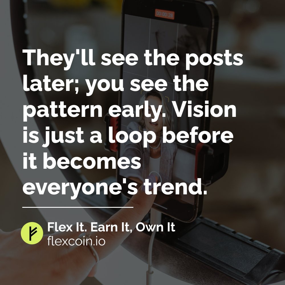 FlexCoinGlobal's tweet image. FlexCoin is for pattern-readers who recognize a coordinated future play long before it becomes obvious to the crowd.

#SeeThePattern #AheadOfTheScroll #FlexCoin #CulturePlay