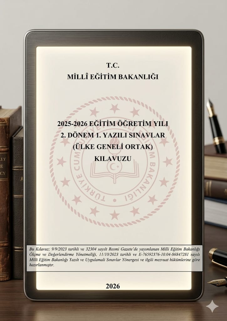 BursailODM's tweet photo. MEB 2025-2026 Eğitim Öğretim Yılı 2. Dönem Ülke Geneli Ortak Yazılı Sınav Kılavuzu Yayımlandı

Millî Eğitim Bakanlığı, eğitimde uygulama birliğini sağlamak amacıyla bu dönem 5 farklı branşta ülke geneli ortak sınav gerçekleştirecek.

Sınav Takvimi ve Soru Sayıları:

7 Nisan 2026 Salı: 6. Sınıf Türkçe (8 Soru)

8 Nisan 2026 Çarşamba: 6. Sınıf Matematik (8 Soru) ve 8. Sınıf Matematik (7 Soru)

9 Nisan 2026 Perşembe: 10. Sınıf Matematik (8 Soru)

10 Nisan 2026 Cuma: 10. Sınıf Türk Dili ve Edebiyatı (8 Soru)

Önemli Bilgiler:

Sınav süresi her ders için 40 dakika olarak belirlenmiştir.

Sorular tamamen açık uçlu veya kısa cevaplı maddelerden oluşacaktır.

6.sınıf sınavlarının değerlendirmesi ülke genelinde ortak, diğer kademelerin değerlendirmesi ise okul müdürlüklerince planlanacaktır.

Detaylı bilgi için⤵️
https://t.co/7oj08EqcL5

@mebodsgm
@erdalkilinc27
bursailmem16
@GurhanCokgezer