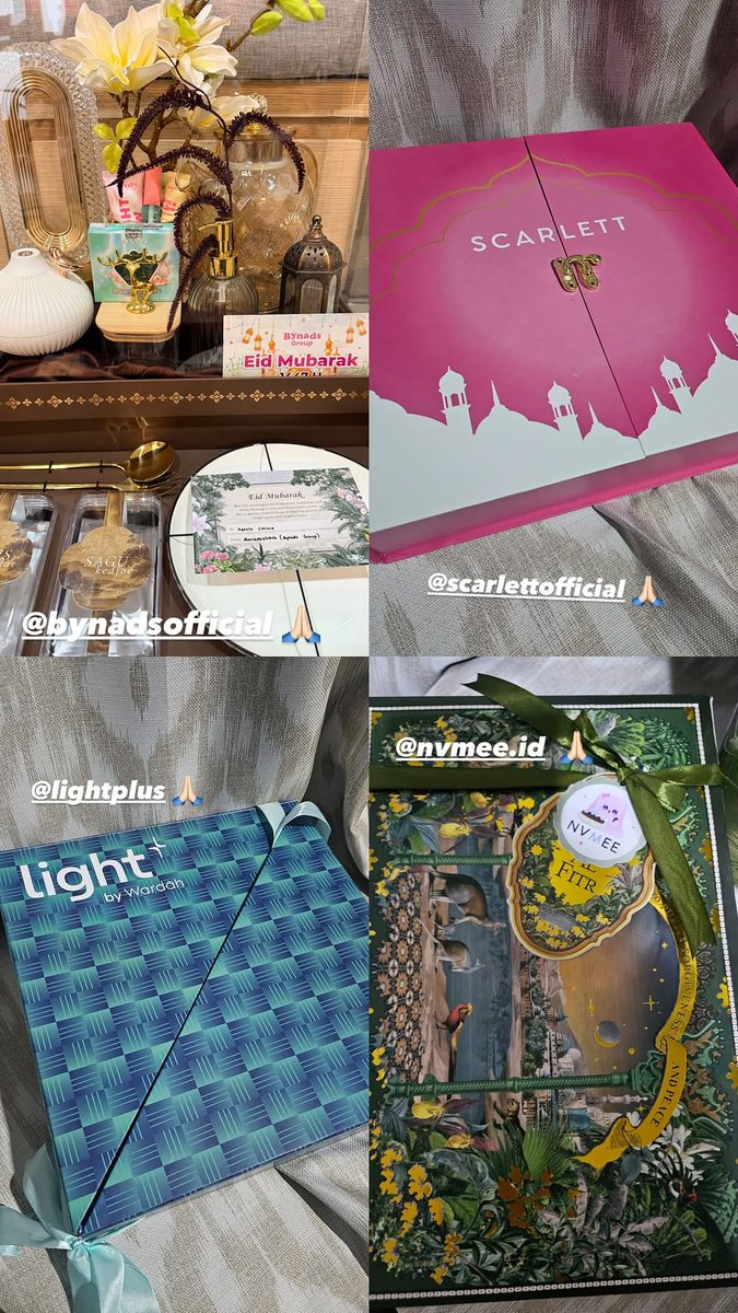 HarqeelUpdate's tweet photo. [📸] aqeelacalista IGS Update

hampers from mami slay #emtekmedia @scarlett_id @nvmee_id @bynads #lightplus thank you so much 🤍

@aqeelacalista_ 
#AqeelaCalista #HarQeel https://t.co/vVG4oI4Tuv