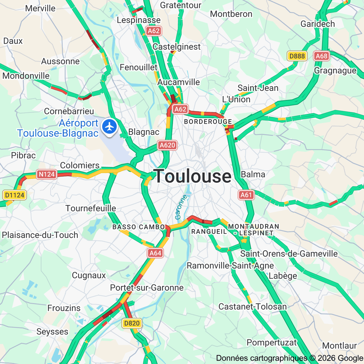 Trafic routier à Toulouse tweet media