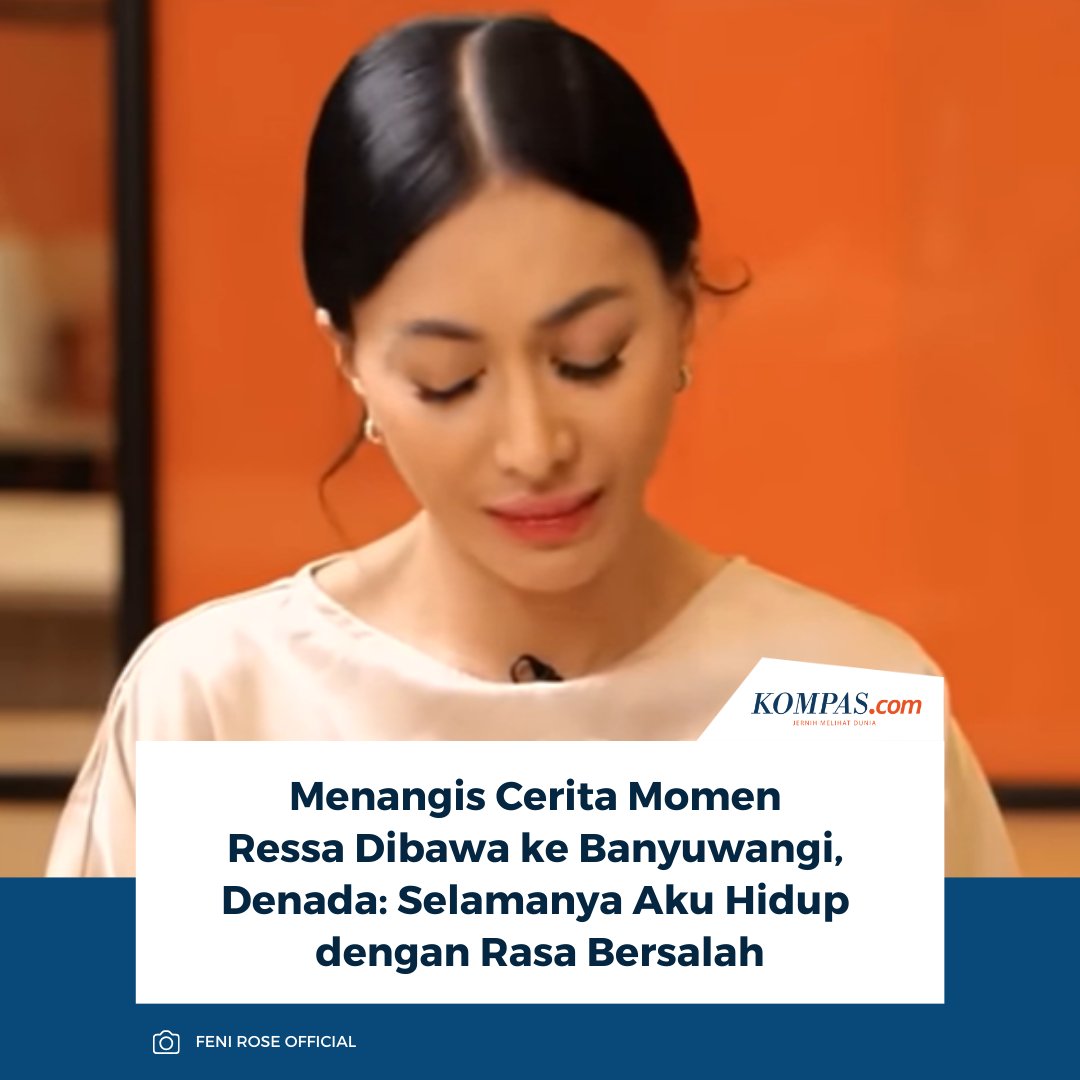kompascom's tweet photo. Penyanyi Denada menangis saat berusaha mengingat kembali momen dirinya harus merelakan Ressa Rizky Rossano dibawa ke Banyuwangi dan diasuh oleh keluarga dari adik ibunya.

👉🏻Baca selengkapnya https://t.co/M8O4BhcZ8n

~AM #Denada #Ressa #Banyuwangi https://t.co/UK6YLV30nU