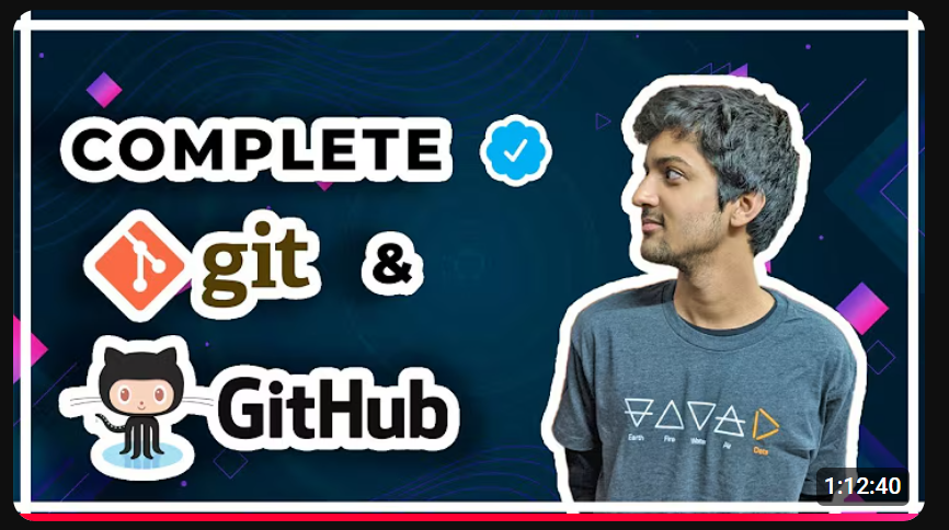 This one video is all you need to get started with Git & GitHub