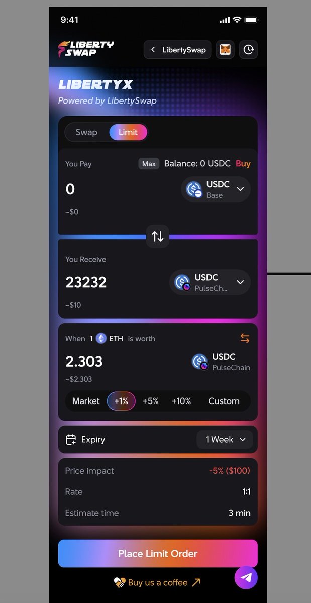 Liberty Swap⚡️Bridge2Pulse™️Privacy and Freedom tweet media
