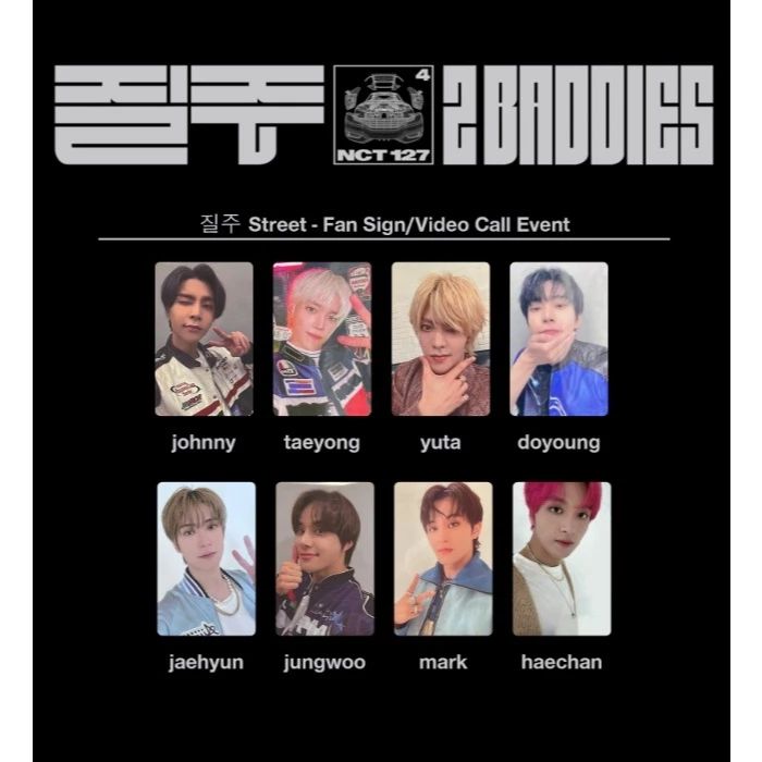 NCT 127 2 Baddies Street Fansign Round 2 Event POB PC

₱210 s.shopee.ph/5AcYOkjwwU

 wts lfb ph mark johnny taeyong yuta doyoung jaehyun jungwoo taeil haechan selca selfie fs vce ld album r2