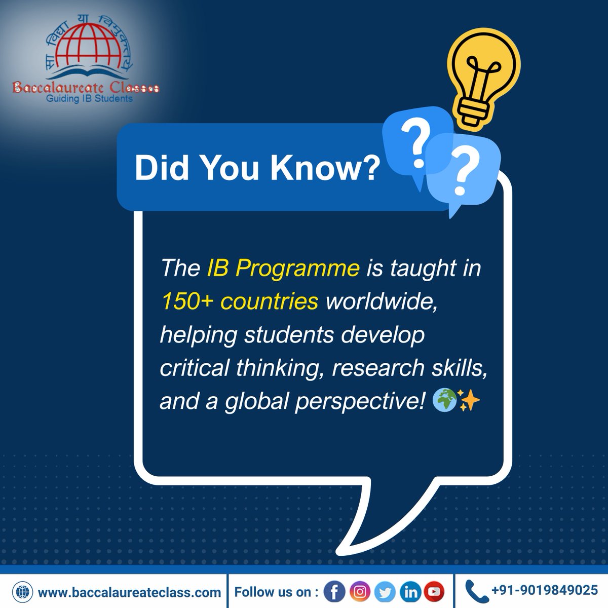 bclasses4ib's tweet photo. The IB Programme opens doors to global learning and future opportunities 🌍✨ With a strong focus on critical thinking 💡, research skills.
Start your journey towards a brighter academic future today 🎓

#IBProgramme #GlobalEducation #StudentSuccess #LearningJourney #IBStudents https://t.co/ZDTADwt95f