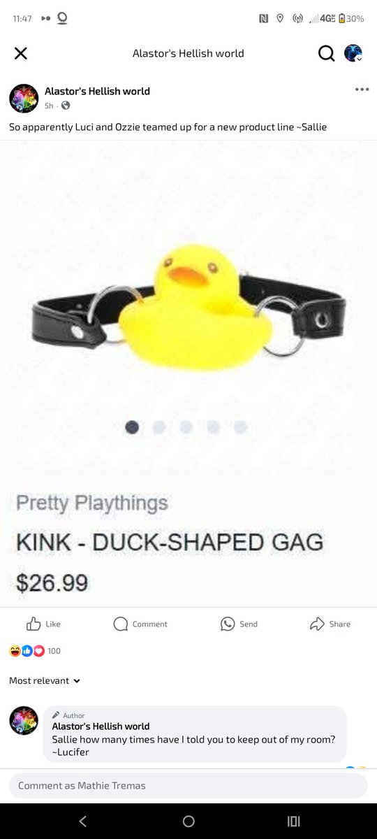 mathie_tremas's tweet photo. @lime_ska I can see that poor little duck right now.

I'm also reminded of a WIP from last year that I dropped - I don't know why I dropped it, someone mentioned it would be funny if Luci gagged Alastor with that duck and I guess it's just not my level of quack. 👀 https://t.co/NJHX9b0nhd