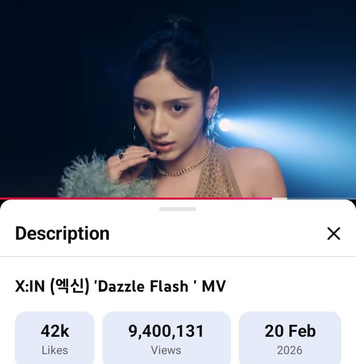 XINSTREAM's tweet photo. #update #YouTube

X:IN "Dazzle Flash" mv now reached 9.4m views and 42k likes on YouTube 🥳👏🏻 🎉 ✅️

#XIN #XIN_Hyper #DazzleFlash https://t.co/nAI1myIWyg