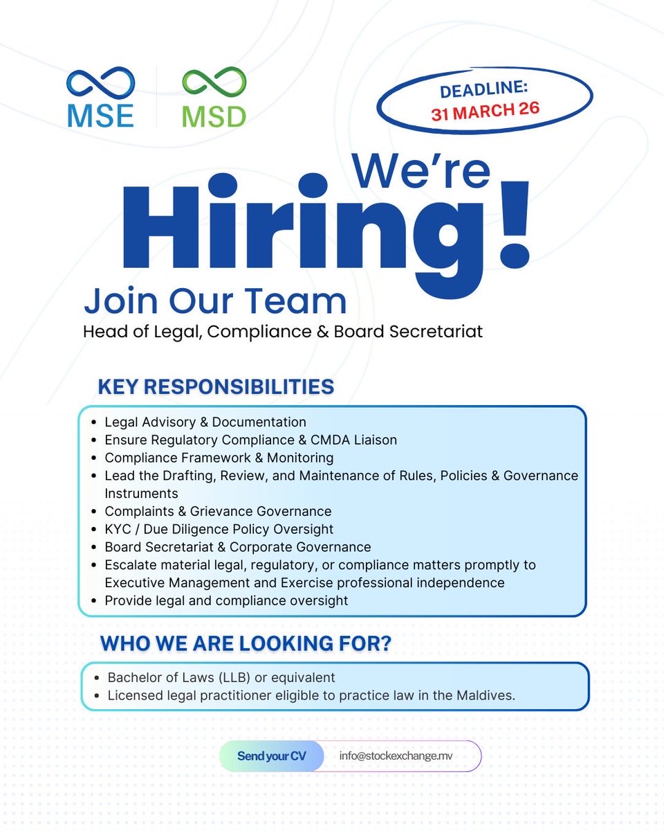 Maldives Stock Exchange tweet media