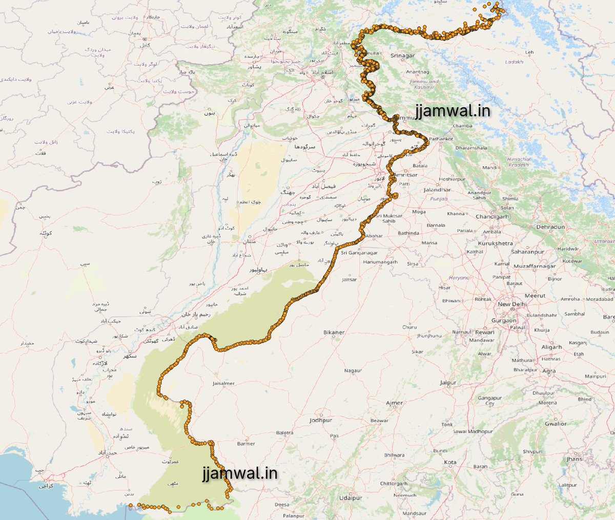 Some information about Pakistani border posts along IB and LOC: 1 ...