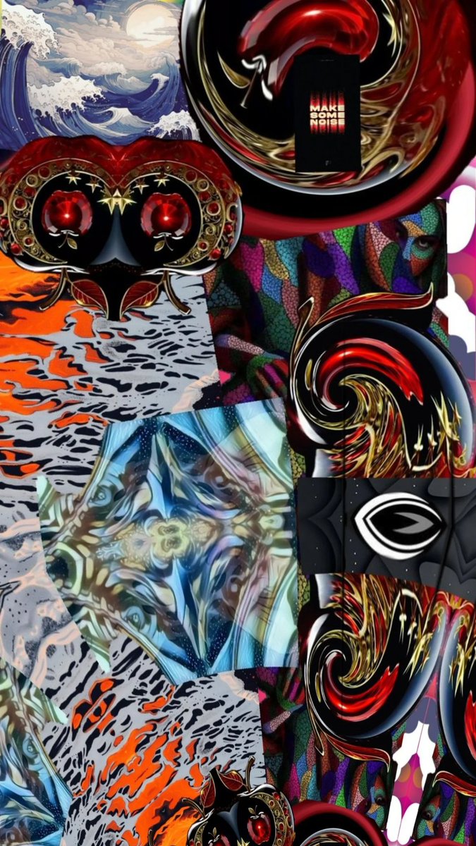 A collage of my art by Rebecca George