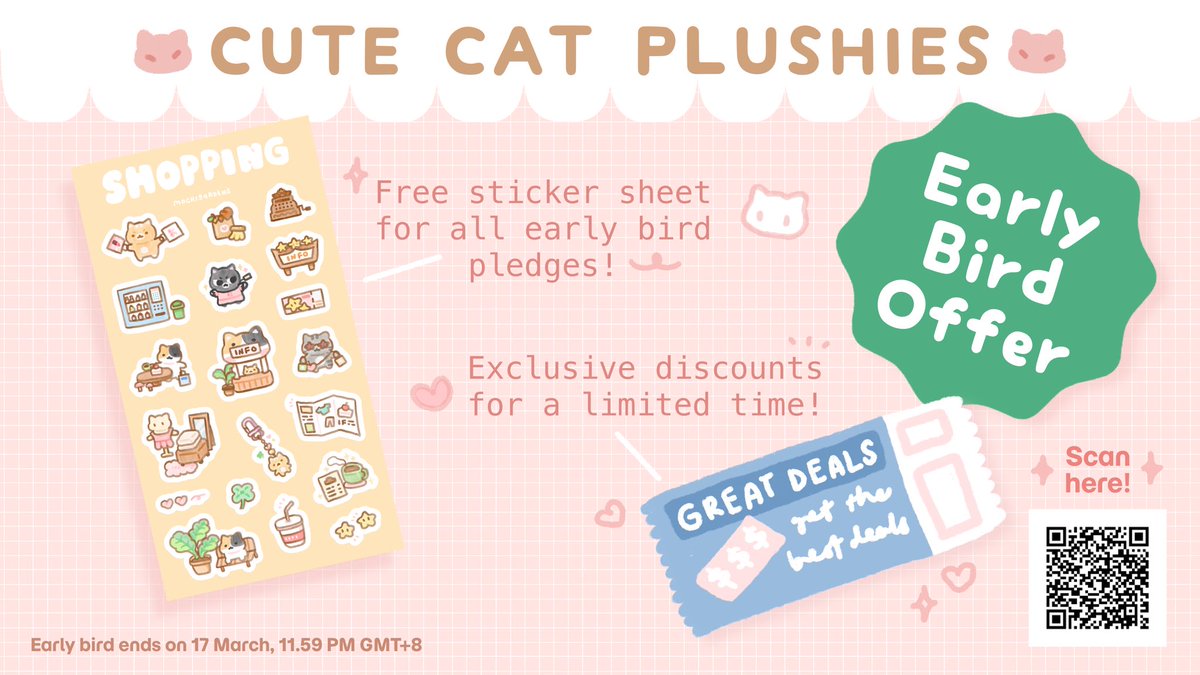 mochigardens's tweet photo. Plushie kickstarter is now live!! ^_^/

Early bird offers will end in 13 hours 🥹🫶 Link to check it out can be found below 💖 https://t.co/hPpbIbRIXf