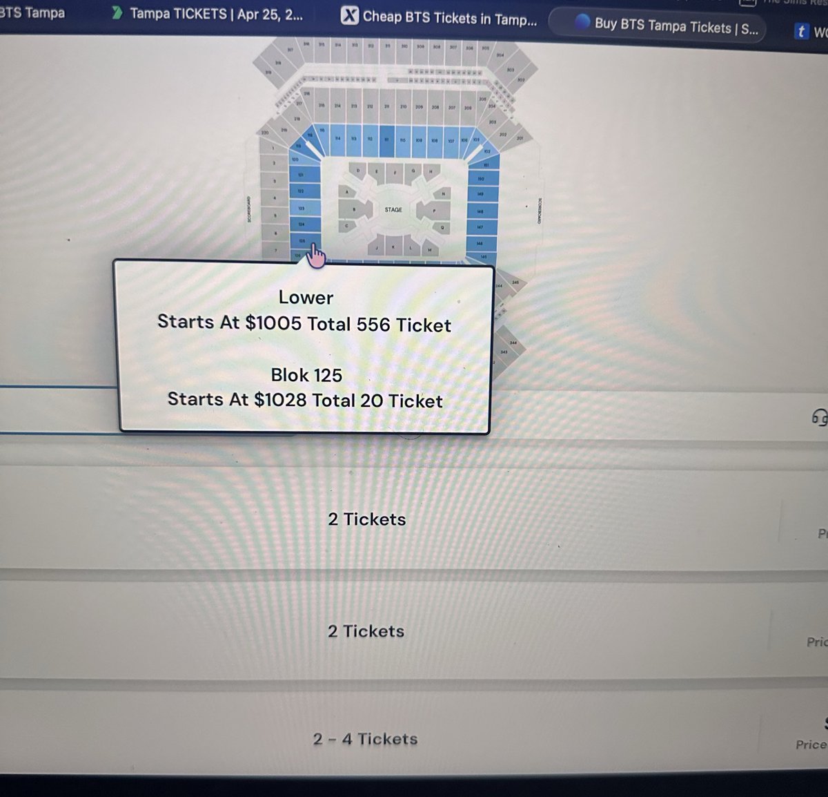 lisandrazf97's tweet photo. WTS 💜 BTS Tampa 4/25
4 tickets together Sec 125 • Row N Seats 21–24
$850 each
ARMY presale tickets ✨ Transfer via Ticketmaster
DM if interested!
#WTSBTS #BTSTampa #ARMY #BTSTickets https://t.co/Jc8bIacOxp