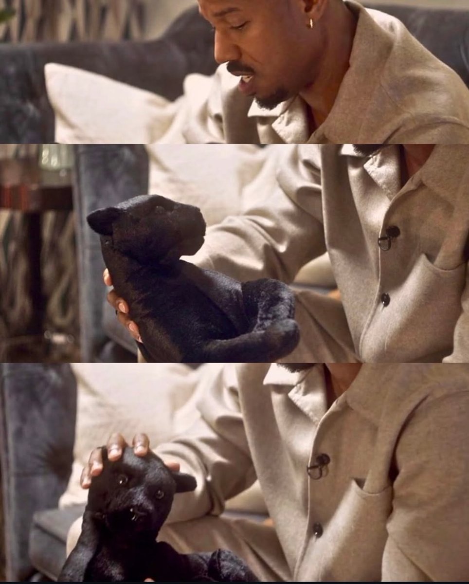 Michael B. Jordan keeps a stuffed black panther to remind him of his late friend and costar Chadwick Boseman 🖤