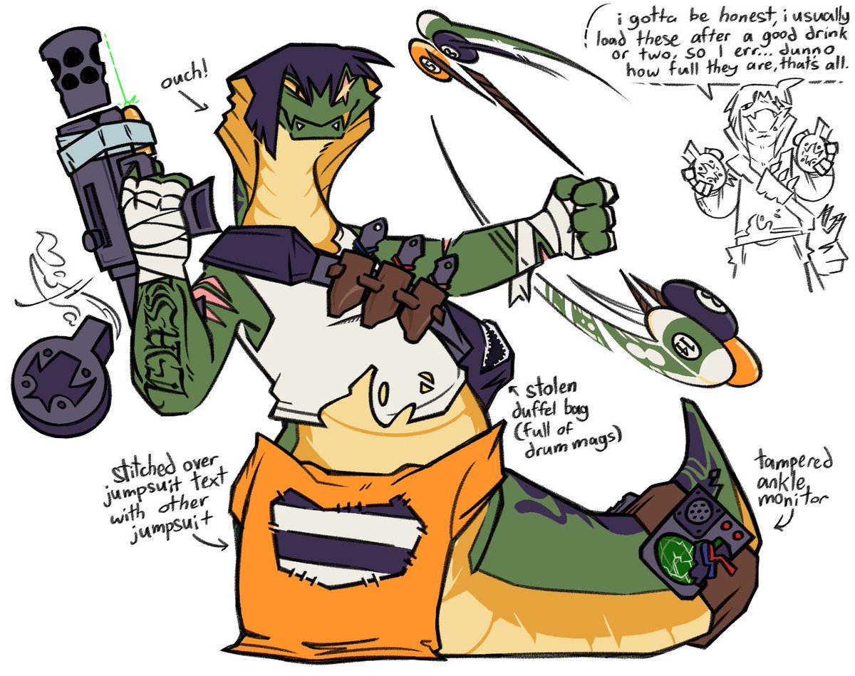 meowflayer's tweet photo. my take on a vyper #deadlock redesign #art https://t.co/t40LW2GRfZ