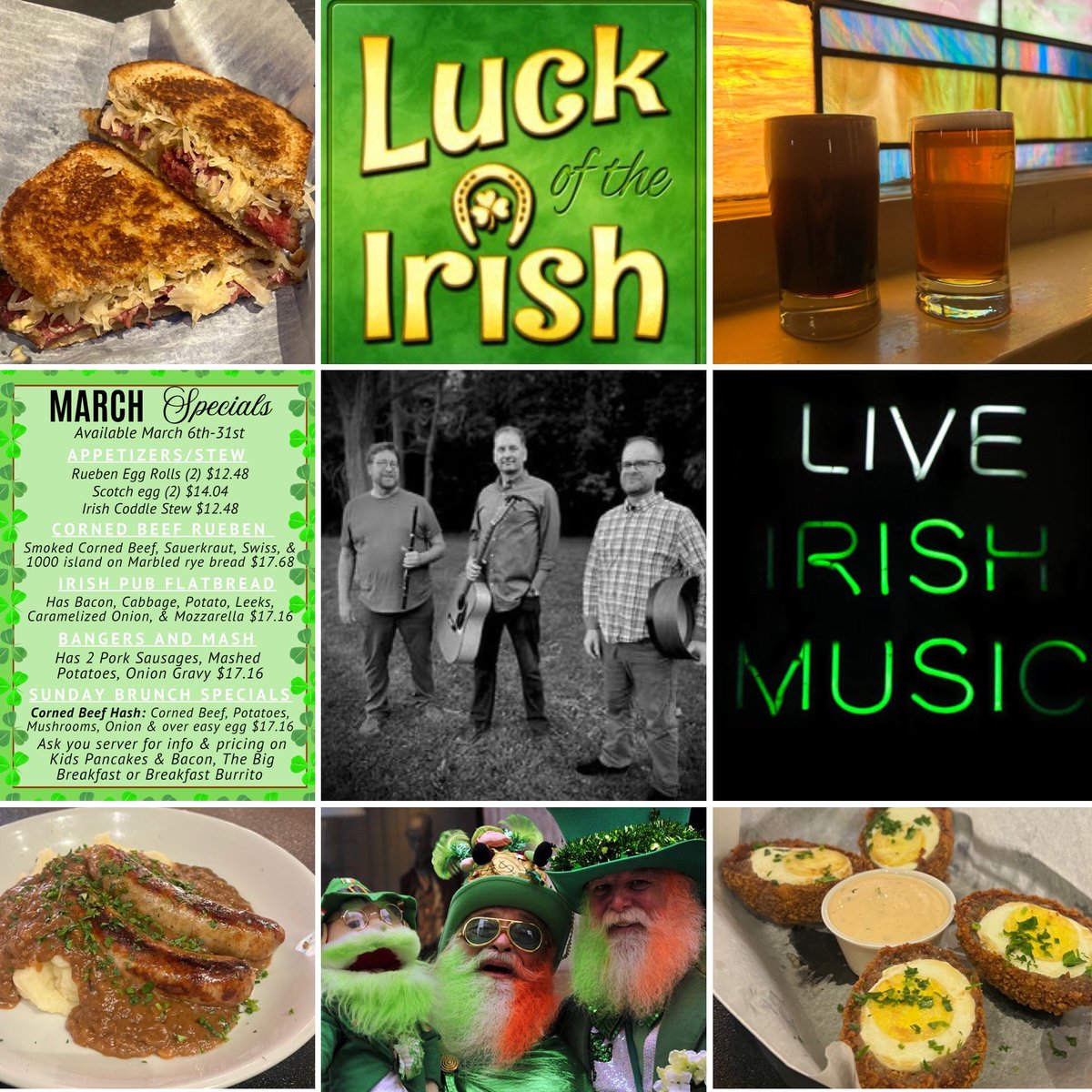 🍀 Top o' the morning, Lansing! Join us for a proper St. Paddy's Day celebration 12-9! 🍀

Whether you’re here for the brews, food, or the tunes, we’ve got your luck covered. 🌈✨

#StPaddysDay #LookingGlassBrewing #IrishBeer #LiveMusic #BangersAndMash #CraftBeerLife #DrinkLocal