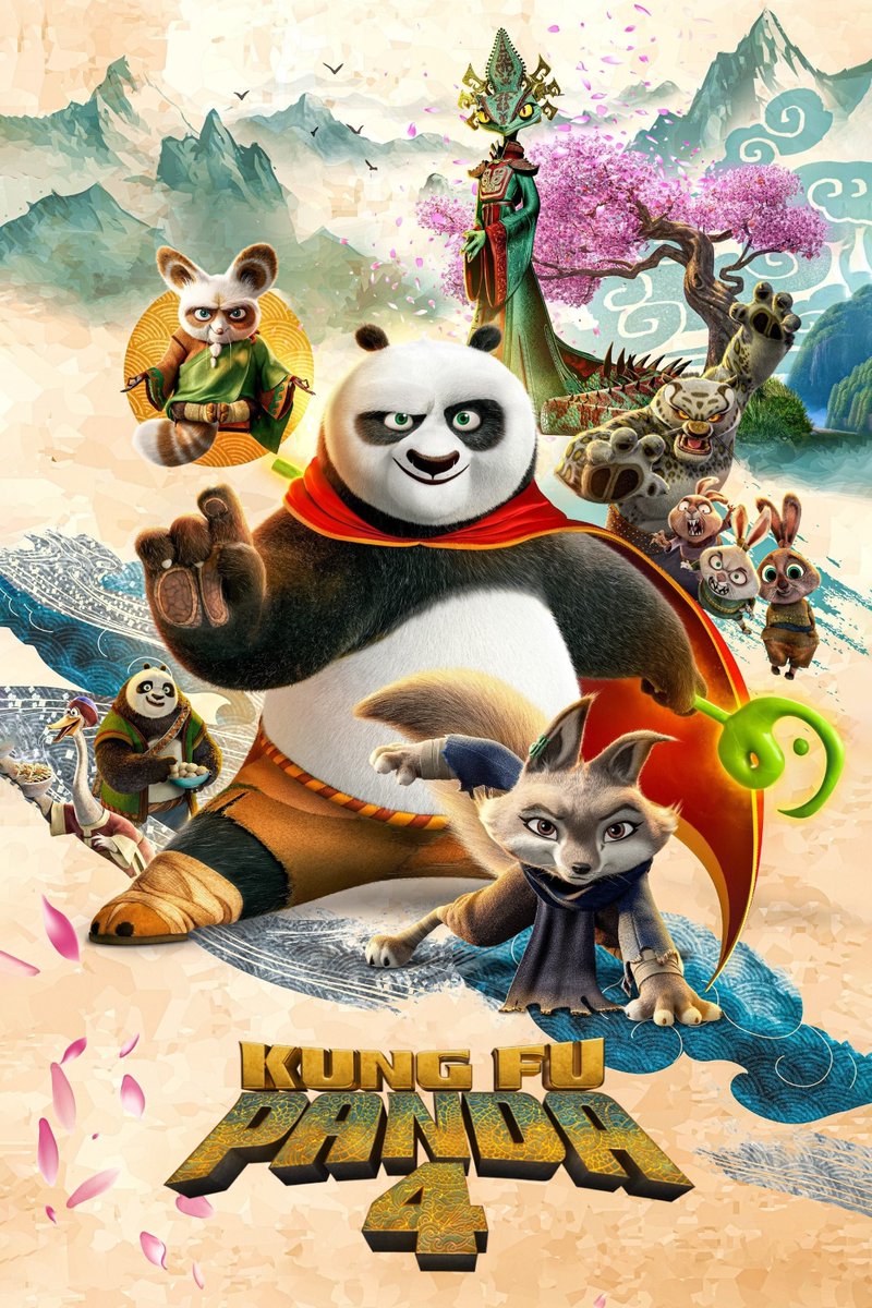 repinemon's tweet image. The original Kung Fu Panda trilogy was a fantastic movies. However, this latest one doesn't quite live up to that level. While the visuals remain impressive, the story falls short, though it does show some potential for greatness.

#KungFuPanda4