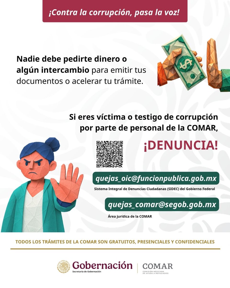 Comisión Mexicana de Ayuda a Refugiados tweet media