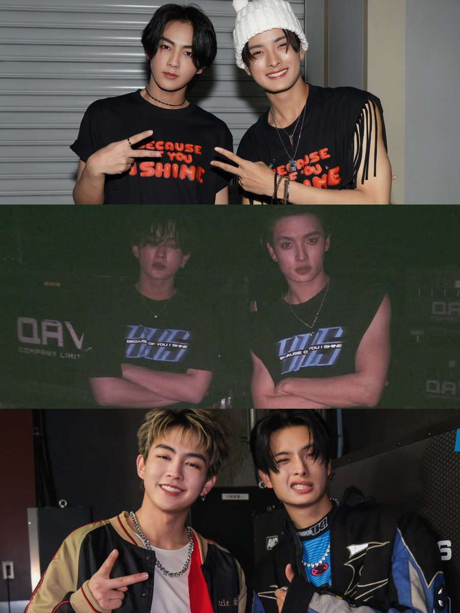 เบื้องหลังการถ่ายรูปหลังสเตจของพวกฮี คือฮ้าทบบรีฟว่าต้องอยุ่ซ้ายเท่านั้น