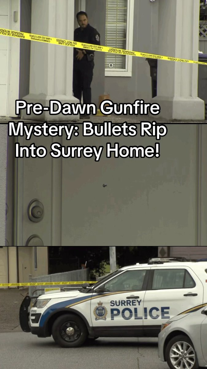 KamraParmeet's tweet photo. Bullets Rip Into Surrey Home. Surrey police are investigating a pre-dawn shooting in Newton after a homeowner found bullet holes in his front door and window. Neighbours and CCTV place the gunfire just before 5 a.m. near 126A Street and 75th Avenue. Extortion is not suspected. https://t.co/RUQ9uNlO0L