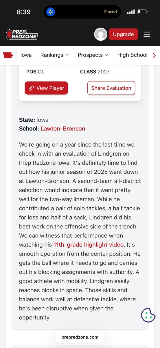 Dillon Lindgren (2027 C/DT) tweet media