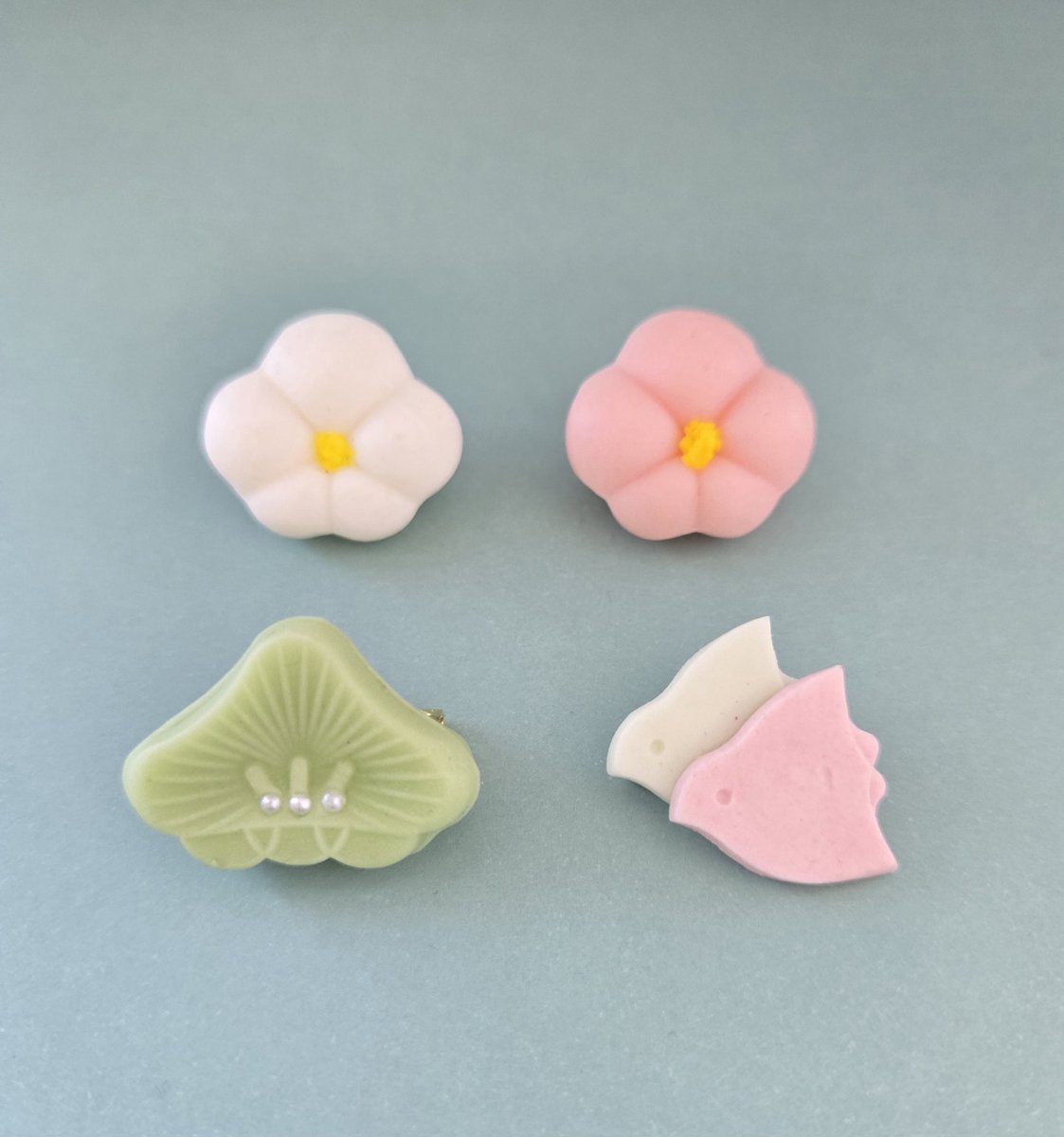 SANRI272's tweet photo. 樹脂粘土で和菓子アクセサリー作ってます🍡😋

来月久しぶりのイベント出展です💕

#東京ハンドメイドマルシェ
４月１９日(日)
東京ドームシティ
ブースA-１８📢

皆様にお会いできることを楽しみにしております😊

💻ミンネ販売
https://t.co/WSEz1AdWuK
ご覧くださいね✨️

@Lupopo_cafe　様💓 https://t.co/AnDWyIQ9E1