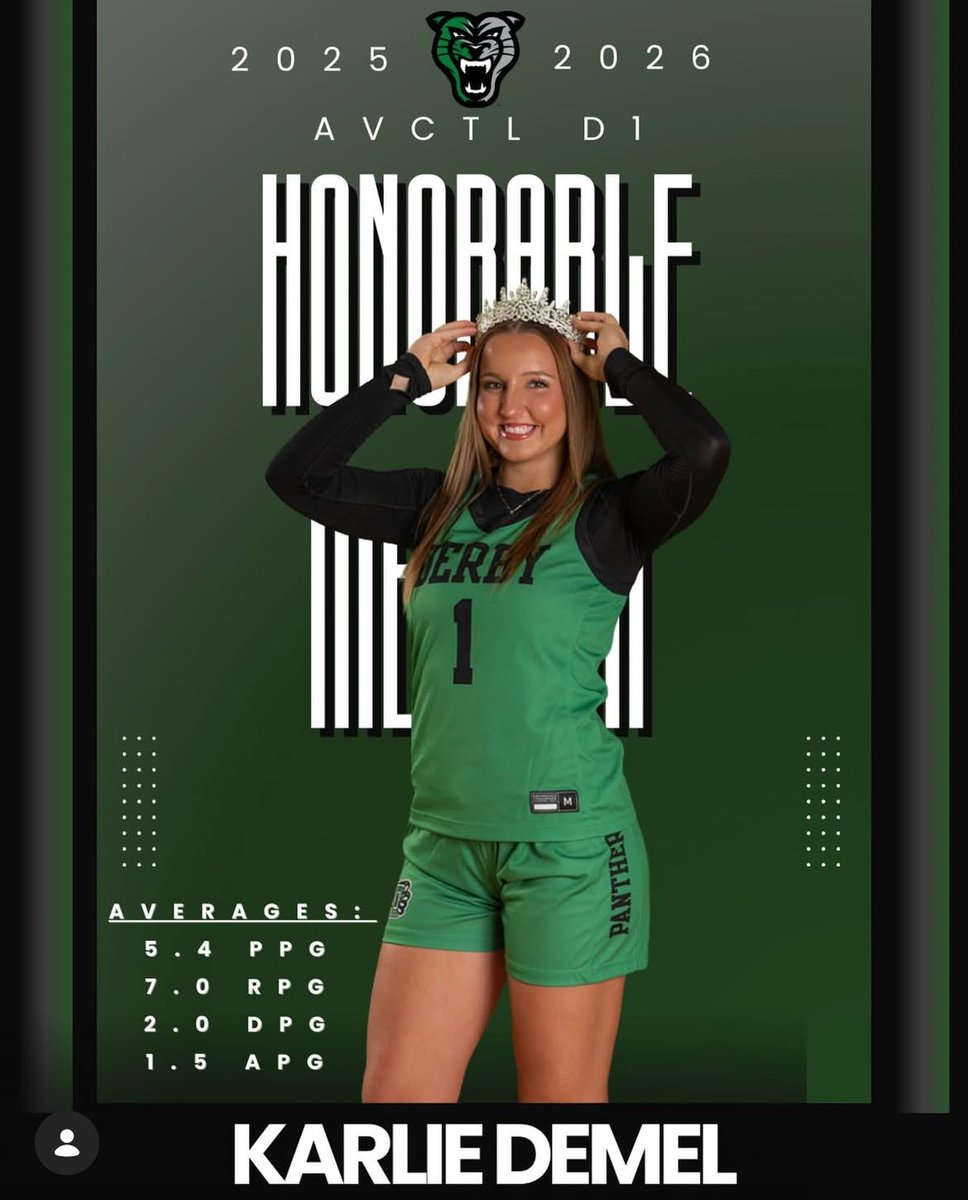 LadyPantherBB's tweet image. Congratulations to OUR Sr. Karlie Demel for being recognized as Honorable Mention for ACVTL D1! 

#GreenIsMagic #BuiltTOUGH