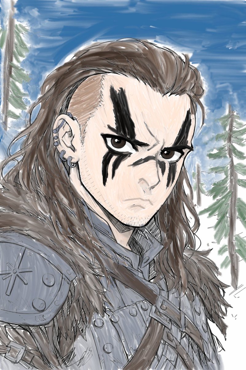 HidekiMasen's tweet photo. Me tomó literalmente 8 horas en 2 días, siento que hay cosas que podría cambiarle o mejorarlas, pero por el momento me conformo con esto, sino me voy a demorar con el dibujo de @TheYoxyVT que bien sabrosa la tengo que dejar ewe

PD: Amé el efecto del pincel al óleo https://t.co/74cQbDjjXg