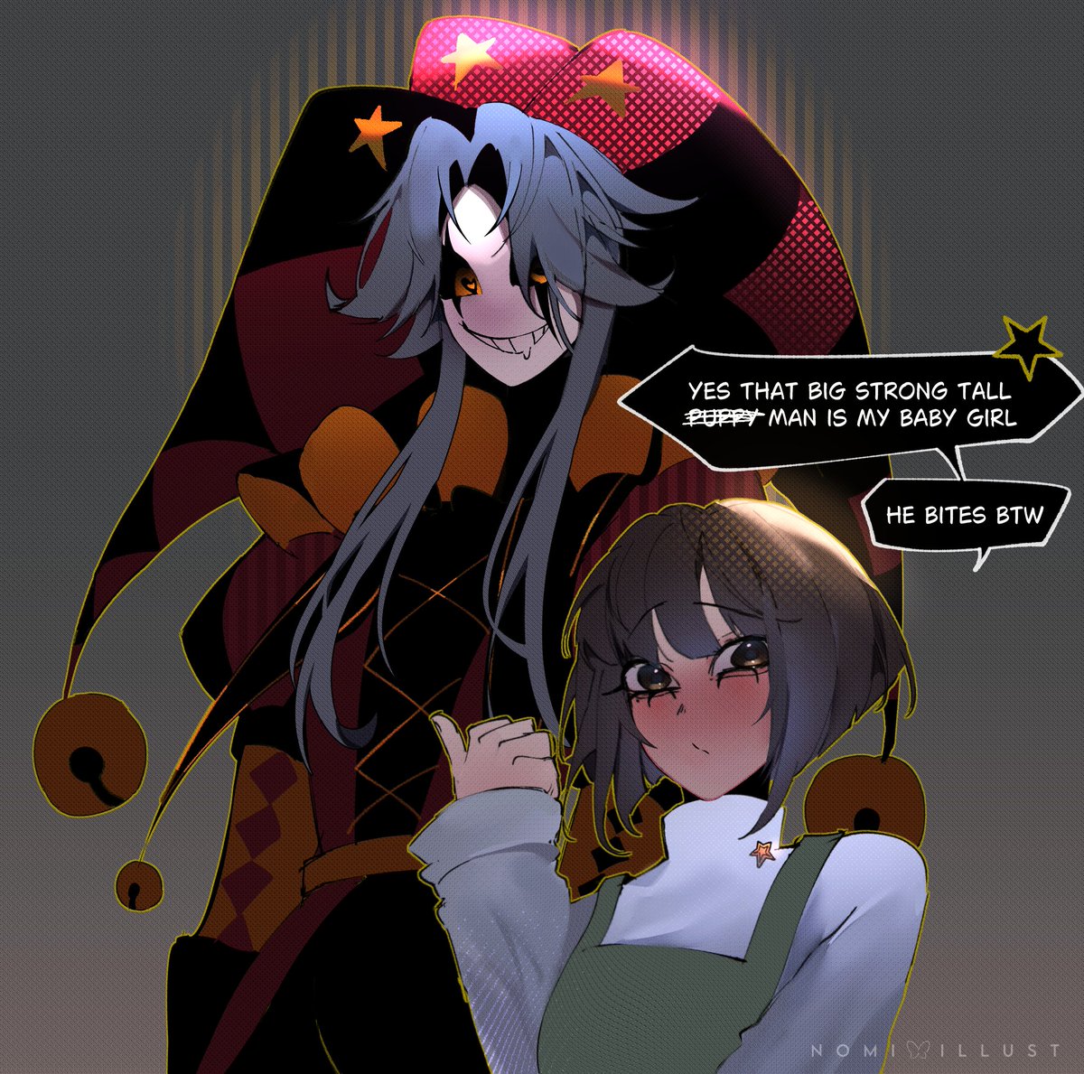 Baby girl Pierrot with fifteen bells 
#thefreakcircus #tfc #Pierrot