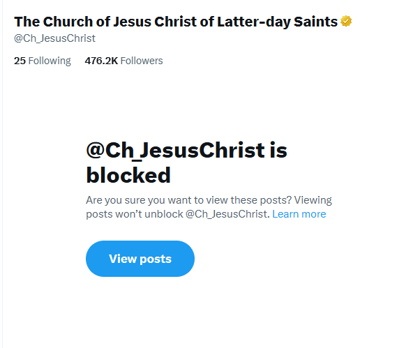 mammoth beat the stars so i blocked the church of jesus christ of latter day saints