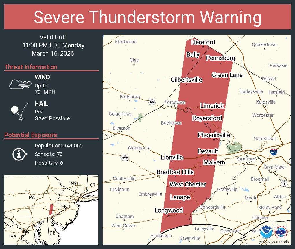 NWS Mount Holly tweet media