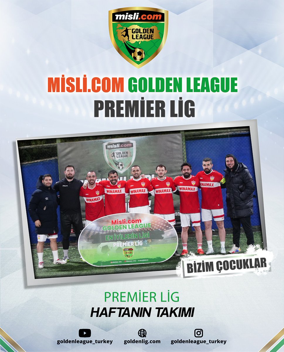 Misli.com Golden League / 2026 Açılış Sezonu / PREMİER LİG / Haftanın Takımı - 1. Hafta

#eniyilerinligi #goldenlig #goldenleague #futbol #halısaha #2026açılışsezonu #ümraniye #premierlig #roadtoantalya #roadtoroma #hedefşampiyonluk #18takım #haftanıntakımı
