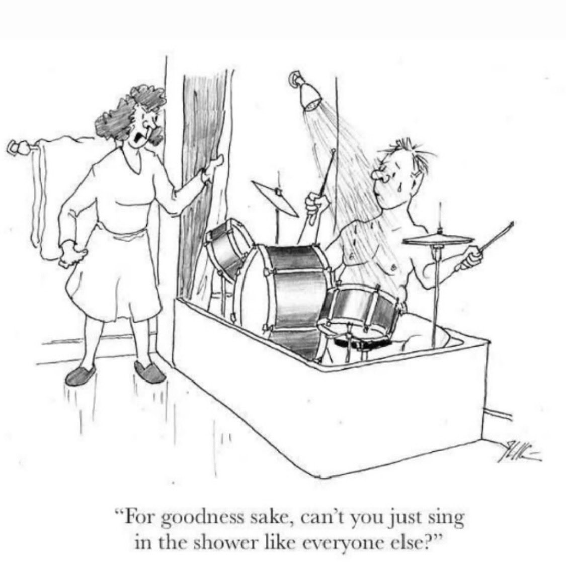playinglesshurt's tweet image. #jokeoftheday Isn’t it time for a #drummer joke? #music