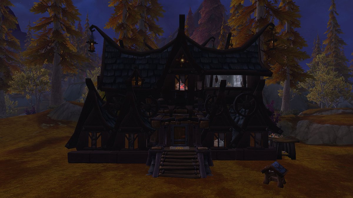 mountainkinggav's tweet photo. You guys think youre cool? My mom plays WoW and has been playing Vanilla beta, and this is her house! https://t.co/lKOzWDz3Cl