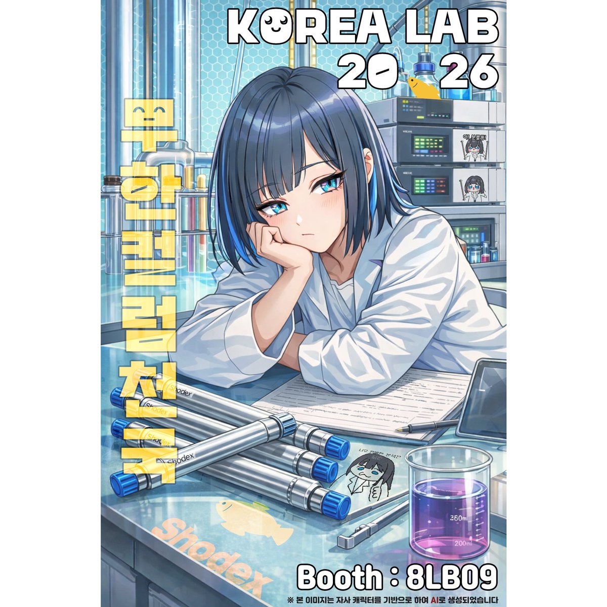 ShodexK's tweet photo. 돌아오는 3월31일~4월3일 일정으로 일산 #KINTEX 에서 개최되는 #KOREA_LAB #코리아랩 전시회에 #Shodex 가 2층 로비부스에서 참가합니다!

다양한 컬럼 전시 및 연구원분들께 유용한 기술자료를 배부하고 내방객께 소정의 선물을 드리오니 많은 관심 부탁드립니다 🙂🙃

(*AI이미지를 사용하였습니다) https://t.co/2lIGDHTxB9