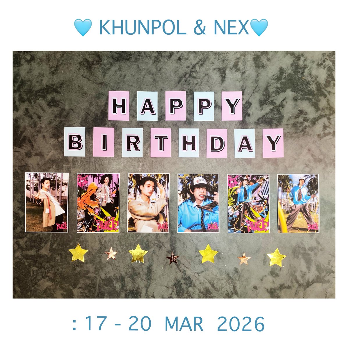 bywaycafe's tweet photo. 🩵KHUNPOL &amp; NEX🩵
🎂🎂🎂🎂🎂🎂🎂🎂

🗓: 17 - 20  MAR  2026

📍Place📍
🌟 Byway Cafe  @bywaycafe (ปัตตานี)
⏰10AM - 6PM

#KHUNPOL 
#HappyKHUNPOLDay
#HappyNEXDay
#NEXnattakit https://t.co/N8NpaOY15y