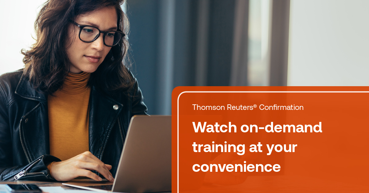 Thomson Reuters® Confirmation tweet media