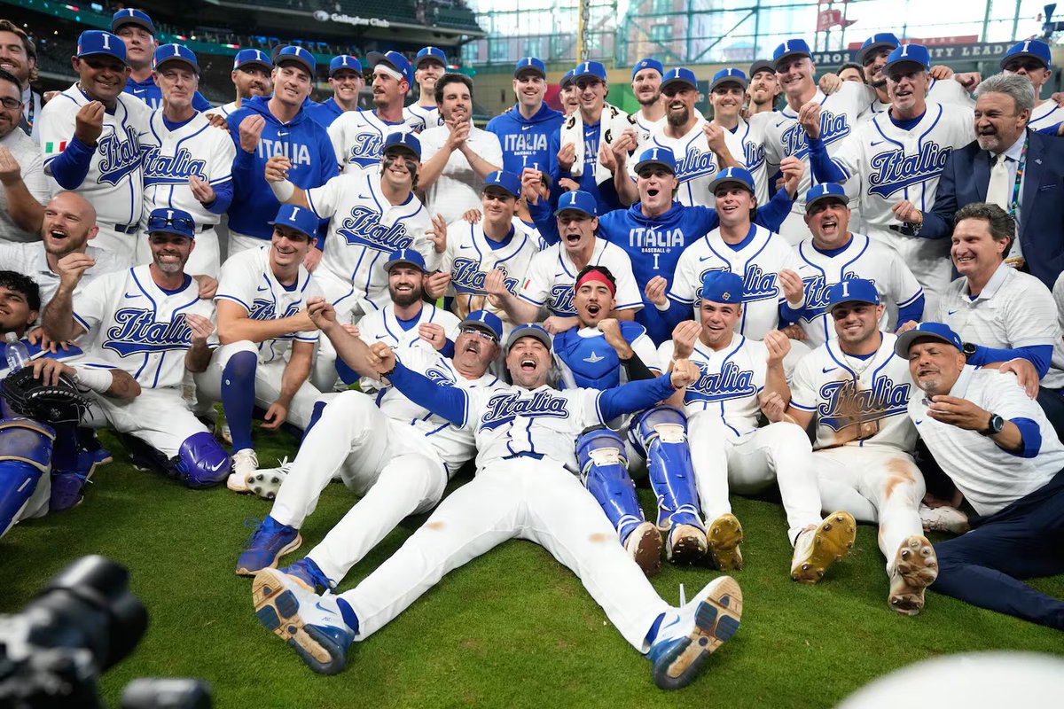 JacobBSpeaks's tweet photo. The baseball world should give a collective tip of the cap to Team Italy for their performance in the WBC.

What an insane run from an underdog team to become the last undefeated team beaten in the tournament.
#WorldBaseballClassic https://t.co/5IOlHZ4ZUx