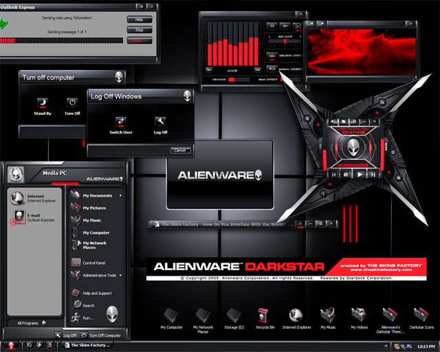 Alienware Windows Xp Install @qi83ofc Eu usava XP com tema da AlienWare. o visual do Windows Media ...