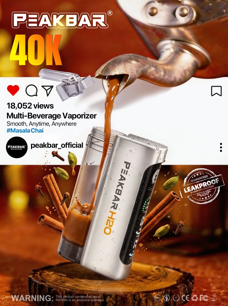 LemyGong's tweet photo. 100% Leakingproof Multi-Beverage Vaporizer!
Peak Bar H2O

#vape #vapor #disposablevape #electroniccigarette #Ecig #Ecigarette #Vapewhoelsale #PeakBar #PeakBarH2O #portableshisha #portablehookah #minihookah #minishisha #shisha #hookah #DTLvape #DTL #Eshisha #40000puffs #vapenew https://t.co/uJDkD0ybiP