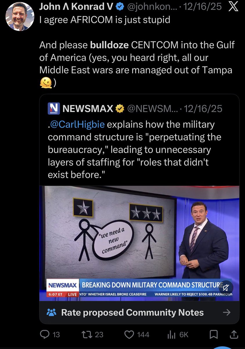 John Ʌ Konrad V tweet media