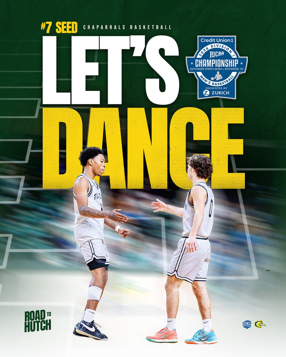 Midland_College's tweet photo. Let’s DANCE! 🏀💚💛 @MidlandMbb #7 #RoadToHutch 👌 https://t.co/kH1yVltLCt