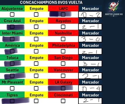 Master League MX tweet media
